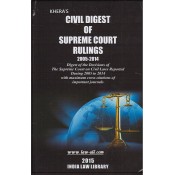 India Law Library's Civil Digest of Supreme Court Rulings 2005-2014 [HB] By R. C. Khera